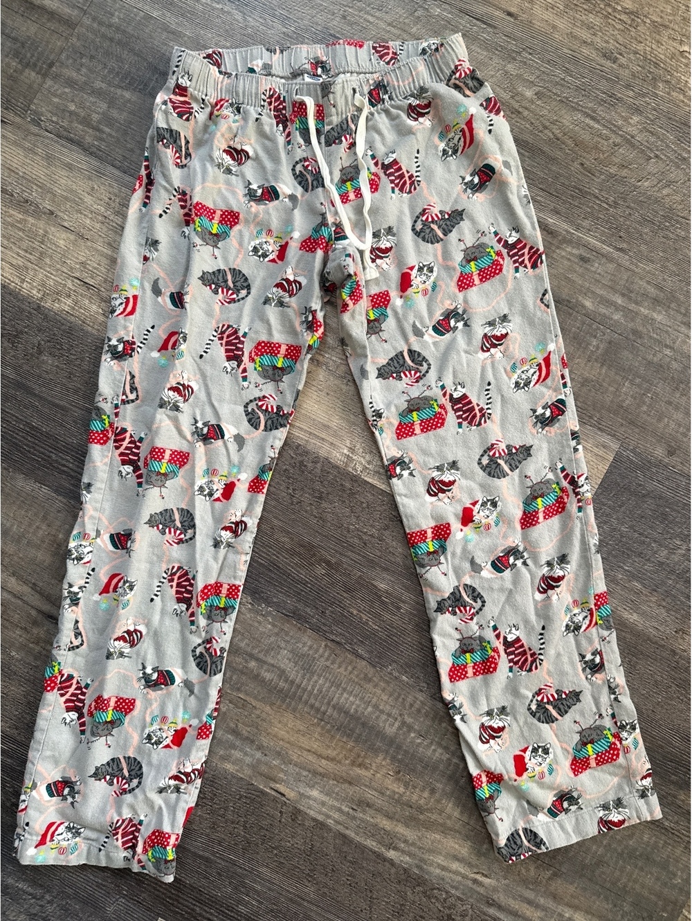 Old Navy XS Gray Cat Print Pajama Pants